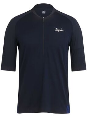 Rapha Men's Navy Quarter Zip Tech Fee - slim fit